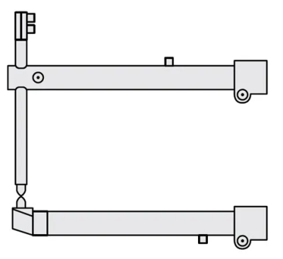 Комплект плеч Fubag 45х800 мм наклонные с уменьшенным электрододержателем для серии RV