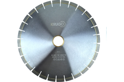 Диск алмазный сегментный по граниту, бесшумный 400x40x3.6x60x15 мм Krugo BSG16A