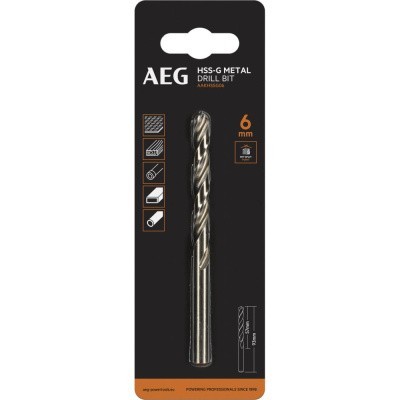 Сверло HSS-G (6х57х93 мм) AEG AAKHSSG06 4932479312