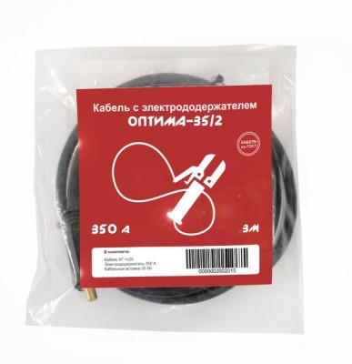 Кабель с электрододержателем Оберон-35/2 3523000, 350 А, 3 м, тип разъема 35-50