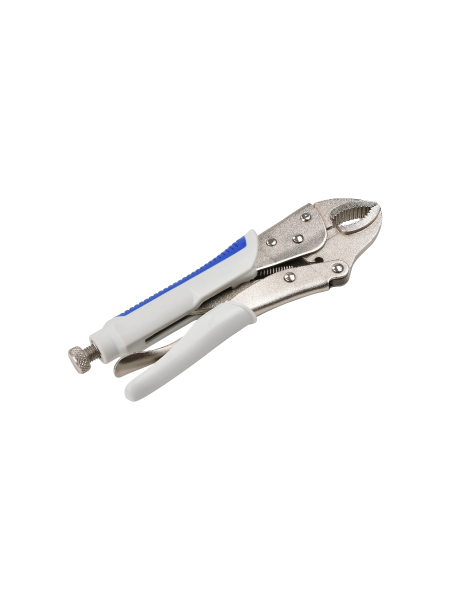 Фото Ручной зажим Aurora с полукруглыми губками и фиксатором 220 мм от001001419