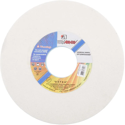 Шлифовальный круг Луга 250х32х76 мм 25А 40 K V (40 СМ1 К) электрокорунд белый