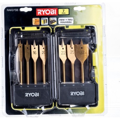 Ryobi Набор перьевых сверл RAK07SB 5132002252