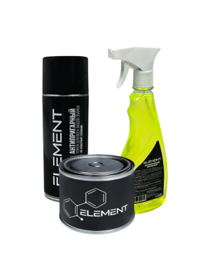 Набор сварочной химии: Антипригарный спрей Element, 400 мл, Паста против налипания брызг Element, 300г, Жидкость антипригарная Element