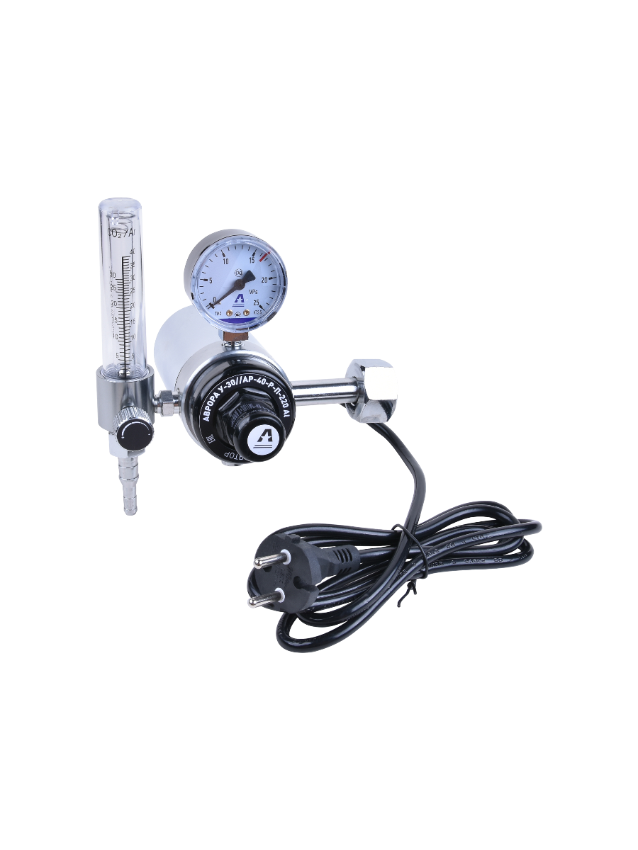 Фото Регулятор расхода газа Aurora У-30/АР-40-Р-П-220, алюминий от001001403