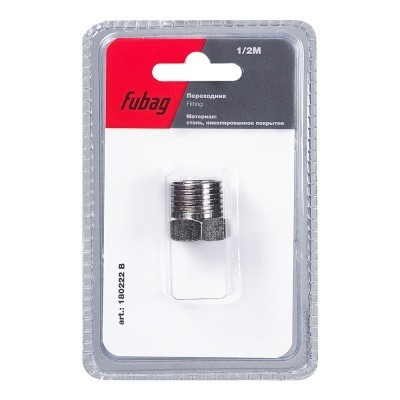 Переходник Fubag 1/2 дюйма M заглушка, блистер 1 шт