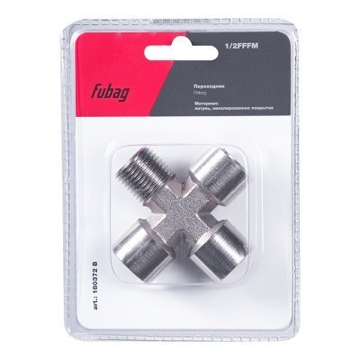 Переходник Fubag 1/2 дюйма FFFM, блистер 1 шт