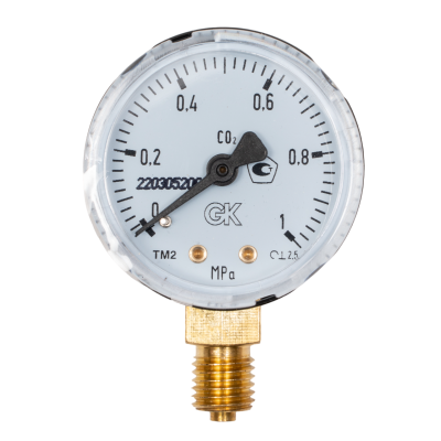 Манометр KRASS газовый 1,0 МПа, M12, 50мм