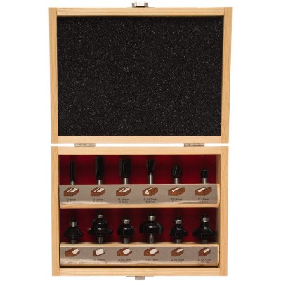 Набор фрез (12 шт; хвостовик 8 мм) AEG 4932430836