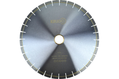 Диск алмазный сегментный по граниту, бесшумный 400x40x3.6x60x15 мм Krugo BSG16A