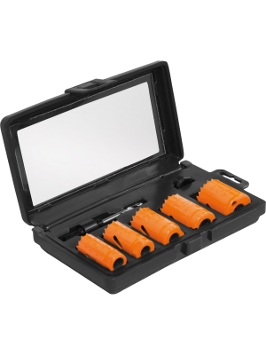 Набор коронок универсальных биметаллических Кратон (кобальт) 5 шт.