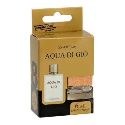 Ароматизатор-бутылочка Prime Car Perfume по мотивам (Aqua di gio), 6 мл