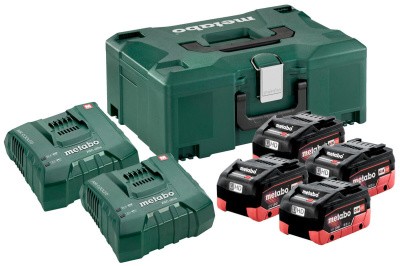 Комплект Metabo Basic-Set 4 аккумулятора + 2 зарядных устройства