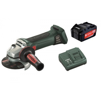 Аккумуляторная угловая шлифмашина Metabo W 18 LTX 125 с аккумулятором и ЗУ