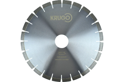 Диск алмазный сегментный по граниту, бесшумный 400x40x3.6x60x15 мм Krugo BSG16A