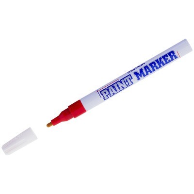 Маркер-краска MunHwa "Slim" красный 2мм, нитро-основа