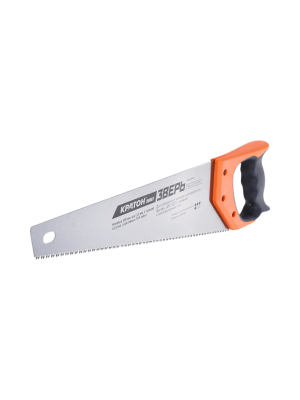 Ножовка Кратон HOBBY 400 мм шаг 3,6 мм 3-гранные закаленные ТВЧ зубья