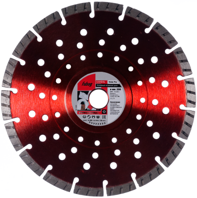 Алмазный отрезной диск Fubag Stein Pro D230 мм/ 22.2 мм по камню