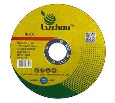 Круг отрезной по металлу 125 x 1.0 x 22.23mm Lvzhou