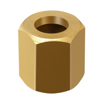Гайка накидная ПТК М12х1,25  (латунь)