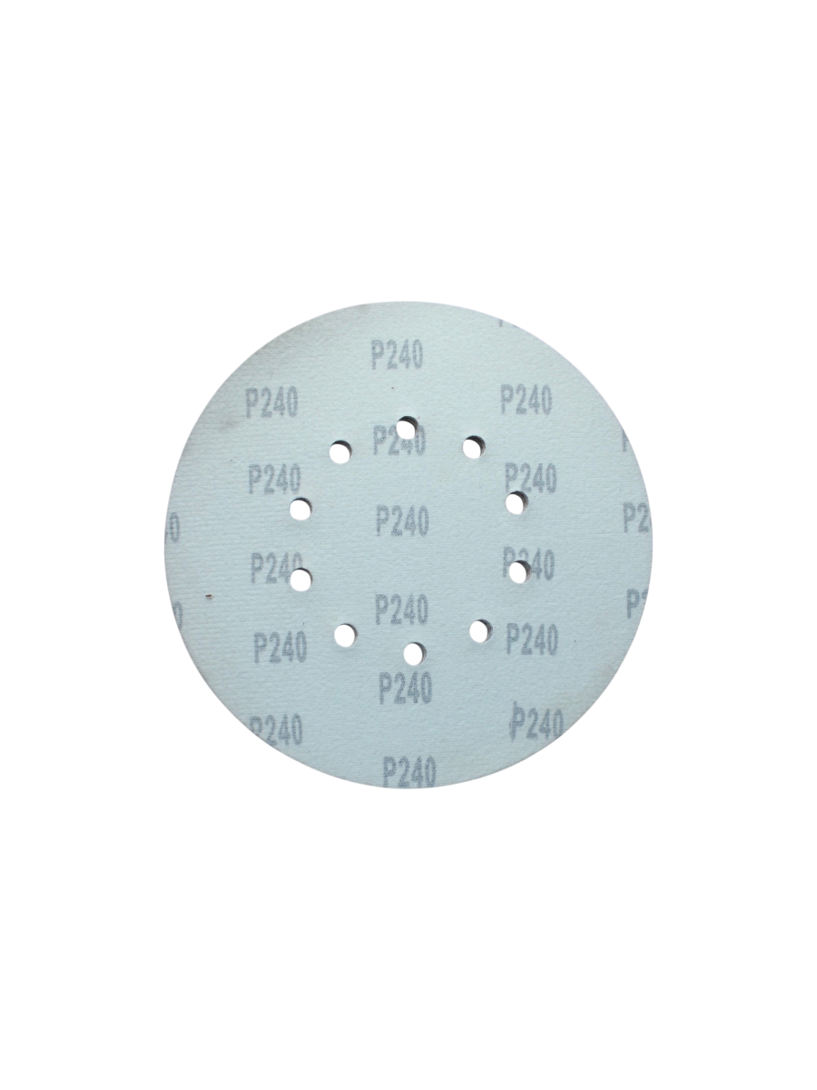 Фото Круги шлифовальные Кратон Ø225мм P240, 10 отверстий, набор 5шт от002004066