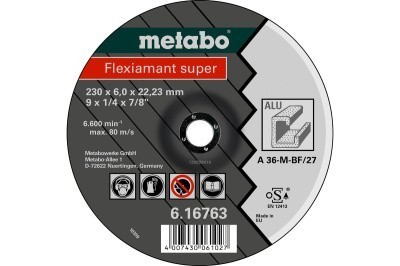 Обдирочный круг Metabo ALU Flexiamant S 230x6 мм