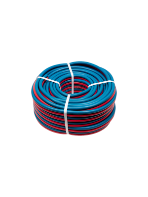 Резиновый рукав KRASS кислород / ацетилен, синий/красный, длина бухты 40 м, внутр. диаметр 9,0/9,0 мм