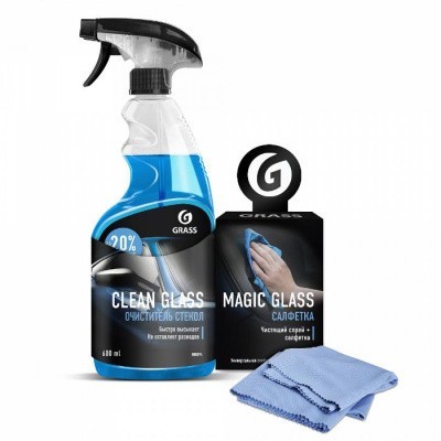 Набор очиститель стекол + салфетка GRASS 2021 МК