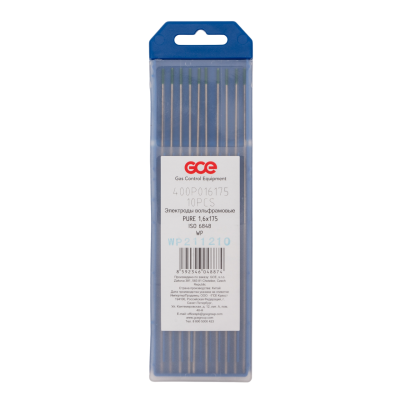 Электрод KRASS WP Зеленый, 1,6х175 мм, легирующие элементы: 0% отсутствуют