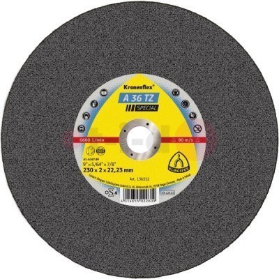 Отрезной круг Klingspor A 36 TZ Special 180x2x22,23, упаковка 25 шт