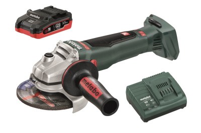 Аккумуляторная угловая шлифмашина Metabo WB 18 LTX BL 125 QUICK с акк 3,5 Ач + ЗУ ASC 55