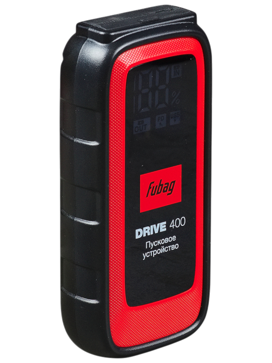 Фото Устройство пусковое Fubag DRIVE 400 (ток запуска 400 А, емкость аккумулятора 8 000 мАч, type C) (46672) от004002575