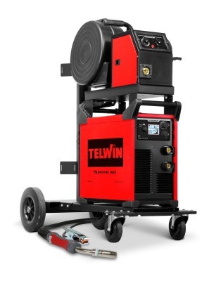 Сварочный полуавтомат Telwin SUPERMIG 350i с подающим и тележкой