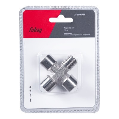 Переходник Fubag 3/8 дюйма FFFM, блистер 1 шт