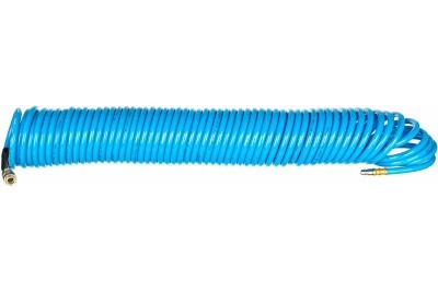 Шланг спиральный с фитингами рапид Fubag, полиуретан, 15бар, 8x12мм, 20м