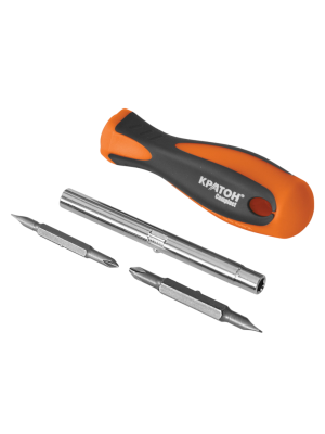 Отвертка Кратон переставная Complect SSK-02, набор 4 пр.
