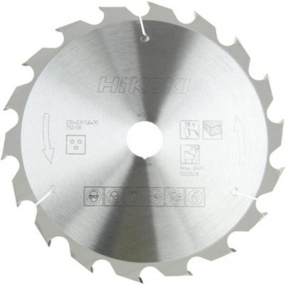 Диск пильный HiKOKI 752416 165x30/20 по древесине