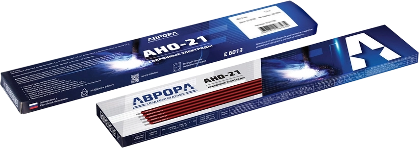 Фото Электроды сварочные АВРОРА АНО-21 d.2,0мм (1кг) от001001436