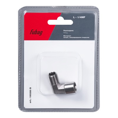 Переходник Fubag L - 3/8 дюйма FF, блистер 1 шт