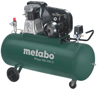 Смотреть ременной двухступенчатый компрессор metabo mega 580-200 d на сайте «От и До.ру» Ременной двухступенчатый компрессор Metabo MEGA 580-200 D
