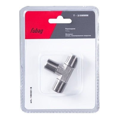 Переходник Fubag T - 3/8 дюйма MMM, блистер 1 шт