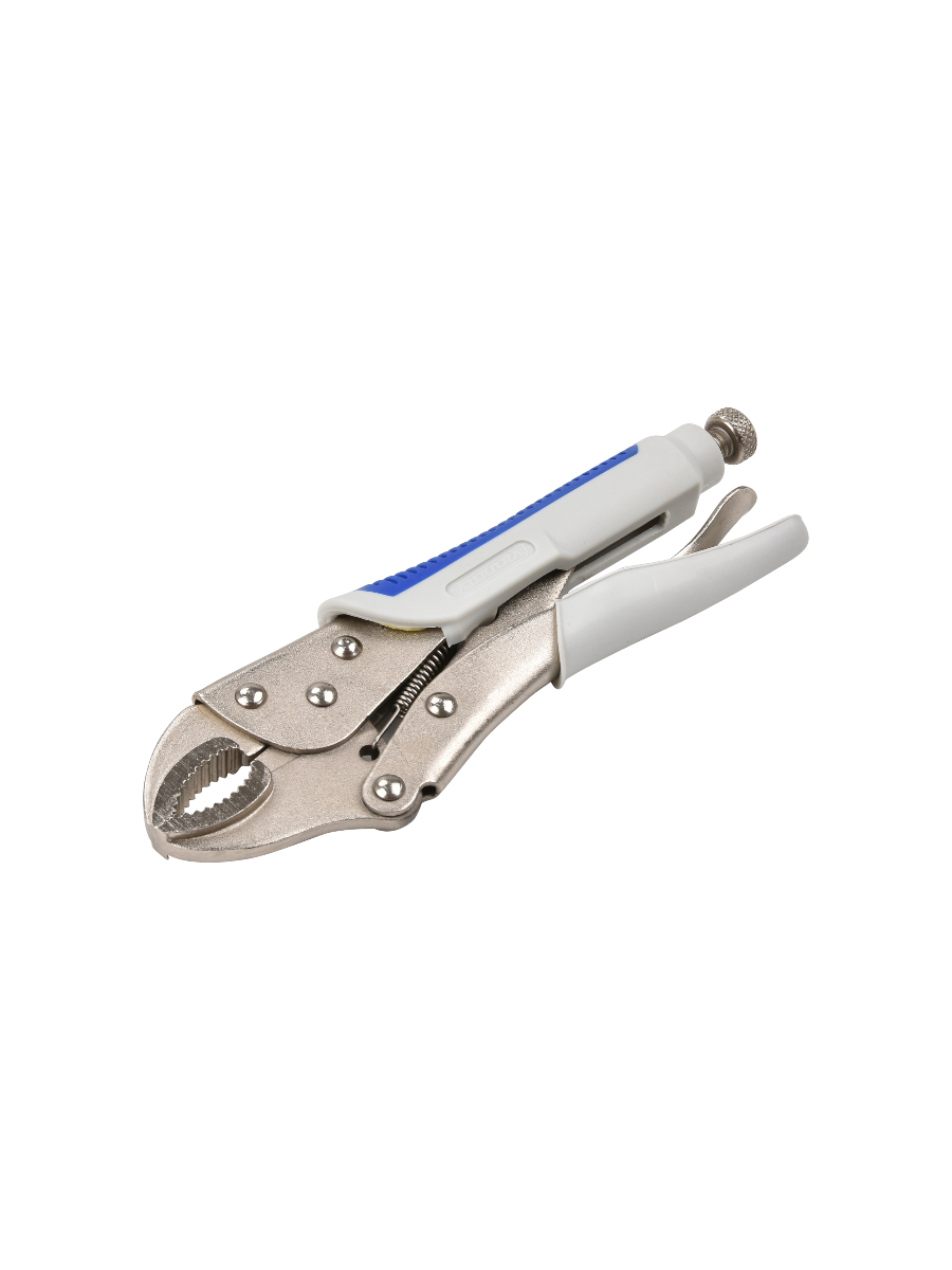 Фото Ручной зажим Aurora с полукруглыми губками и фиксатором 220 мм от001001419