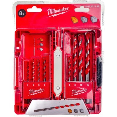 Сверло ударное по бетону Премиум 8 шт Milwaukee 4932471192