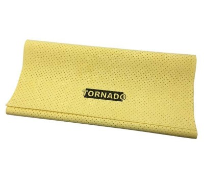 Салфетка Tornado протирочная искуственная замша, (55x40 см.) желтая, перфорированная