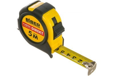 Рулетка Biber DIREKT обрезиненный корпус 5м*19мм 40103 тов-049302