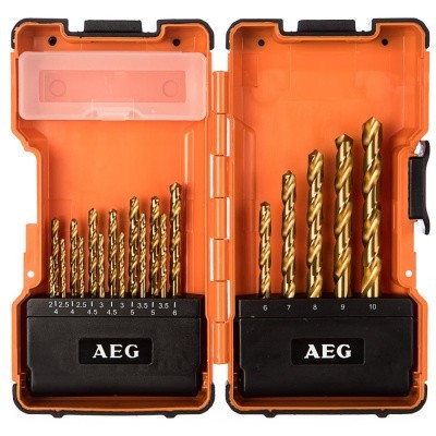 Набор сверл по металлу HSS-G TIN (19 шт; 2-10 мм) AEG 4932352245