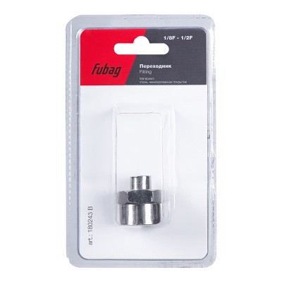 Переходник Fubag 1/8 дюйма F на 1/2 дюйма F, блистер 1 шт
