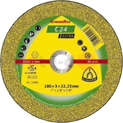 Отрезной круг Klingspor C 24 Extra 125x2,5x22,23, упаковка 25 шт