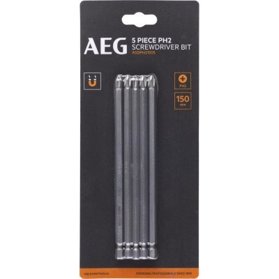 Биты 5 шт, РН2, 150 мм AEG ASDPH21505 4932479506