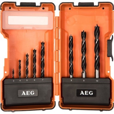 Набор сверл по дереву (8 шт; 3-10 мм) AEG 4932352247